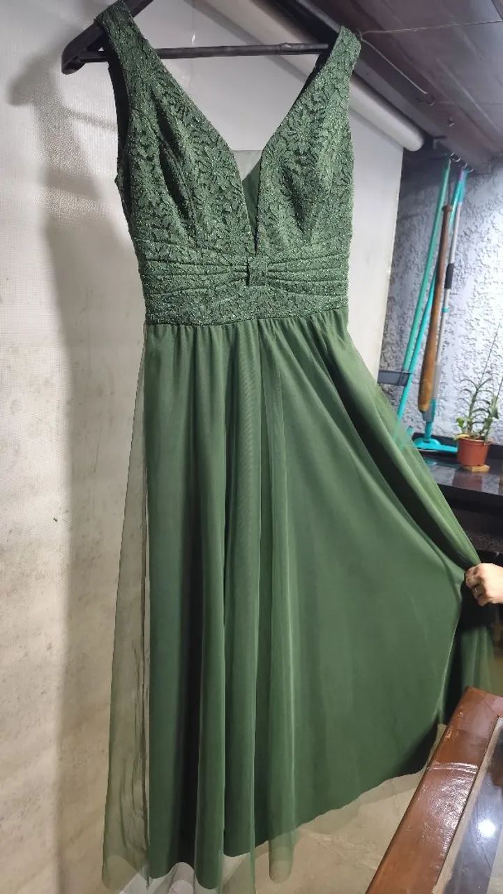 Vestido madrinha verde oliva  - Foto 2