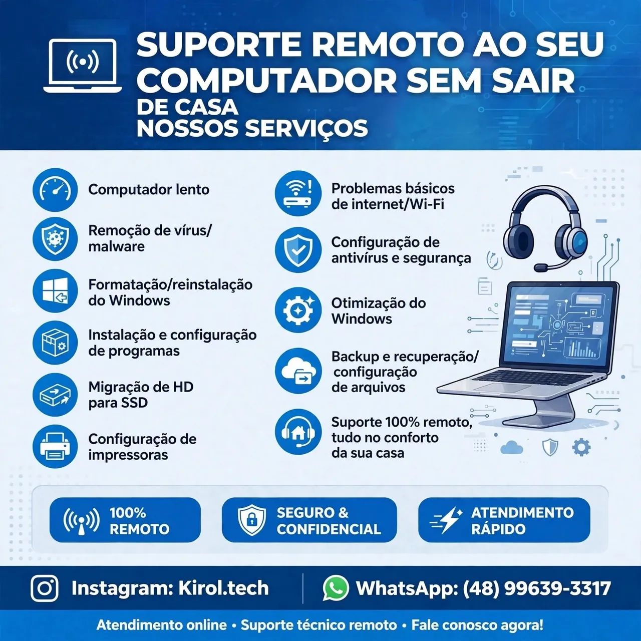 Suporte Remoto para seu PC 