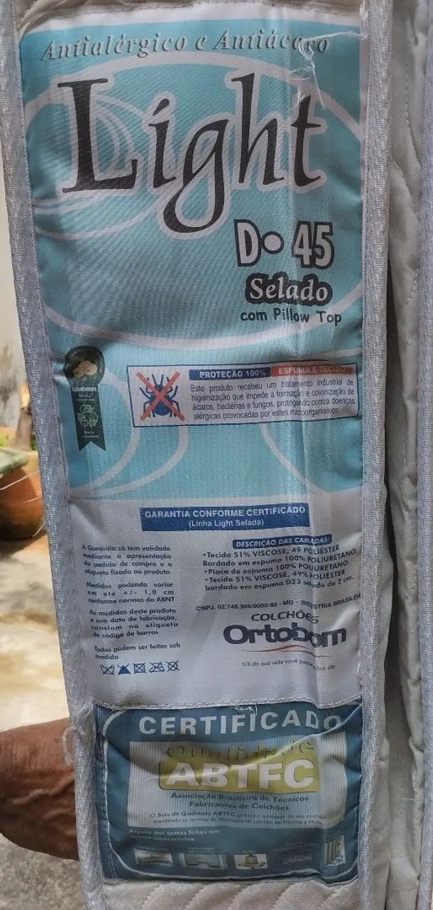 APROVEITE * Cama Box Solteiro com Colchão Ortobom D 45 - Foto 3