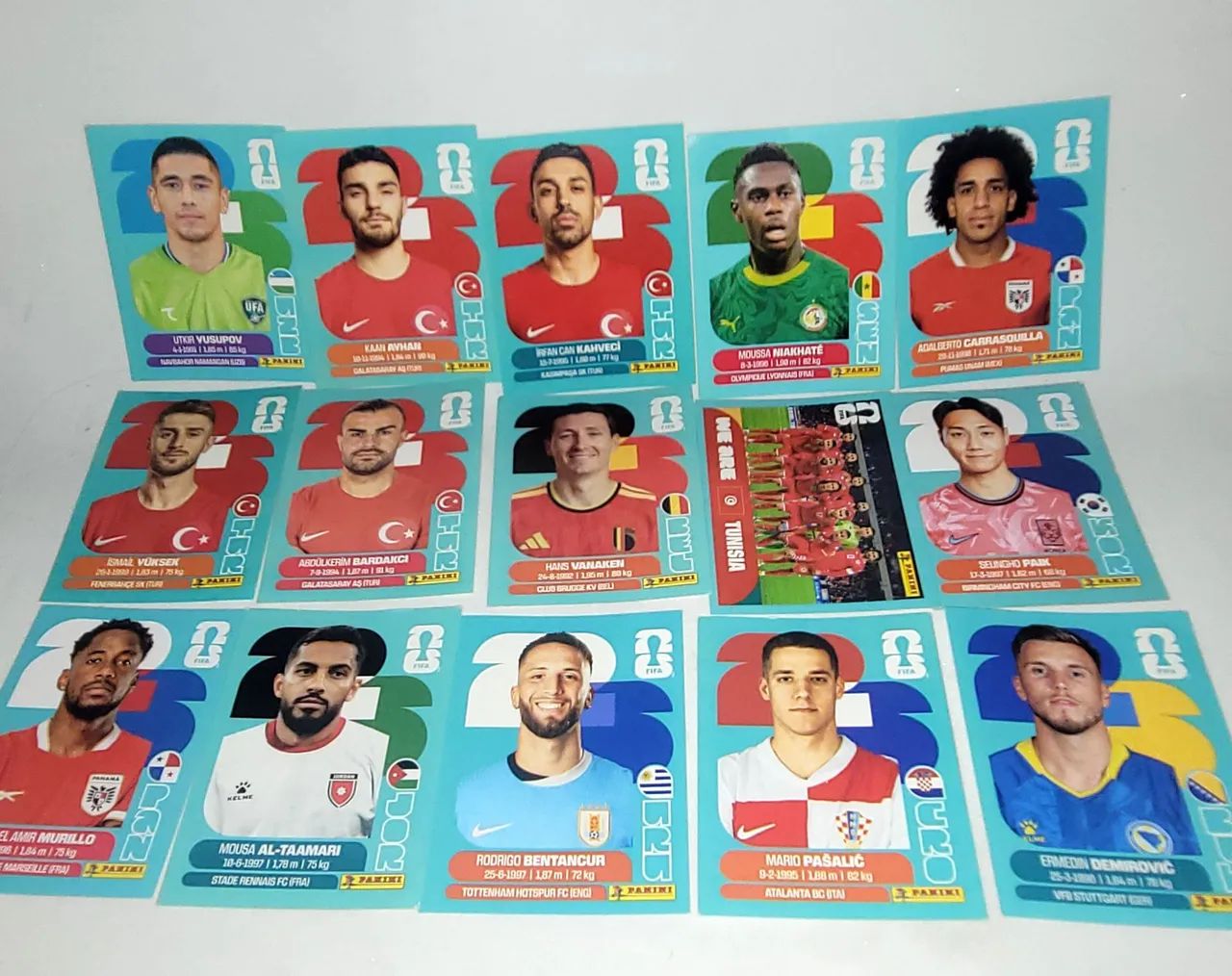 Figurinhas da copa originais 60 unidades