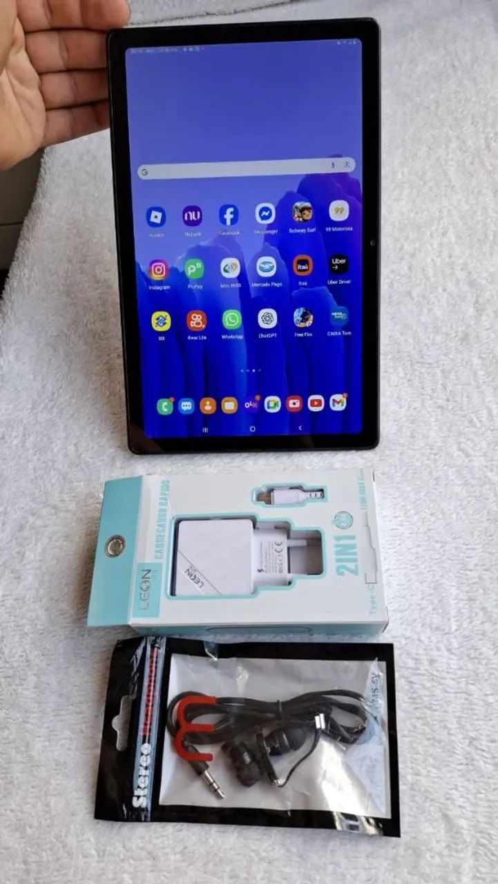 Tablet Tab A7 Samsung 64Gbs telao 10.4 polegadas chip 4G ligacao (Act cartao por aprox) - Foto 3