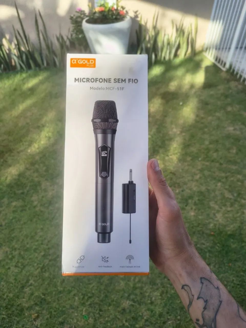  Microfone Sem Fio ?GOLD Plus MCF-51F