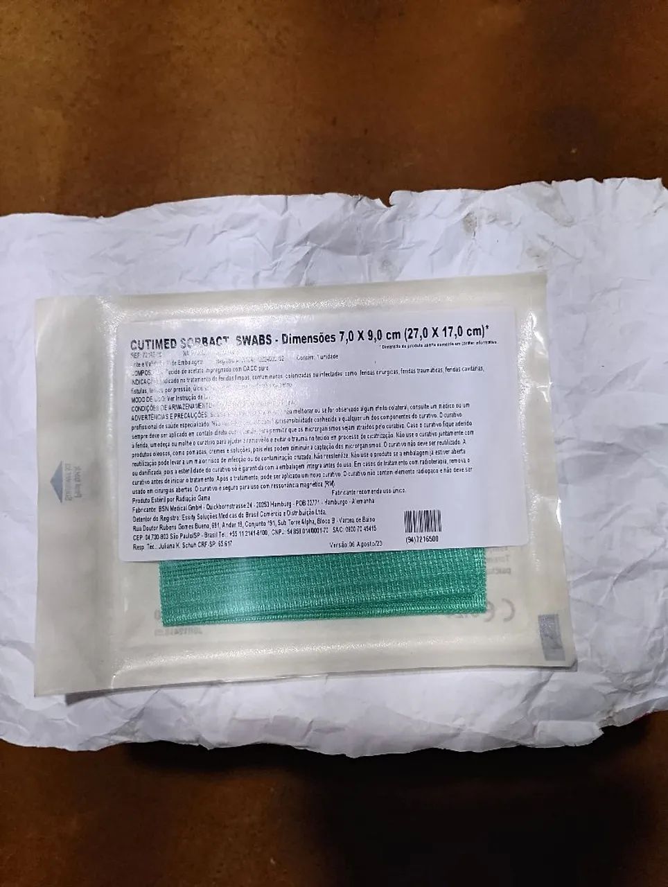 Curativo anti microbiano_ cutimed sorbact swabs  - Foto 2
