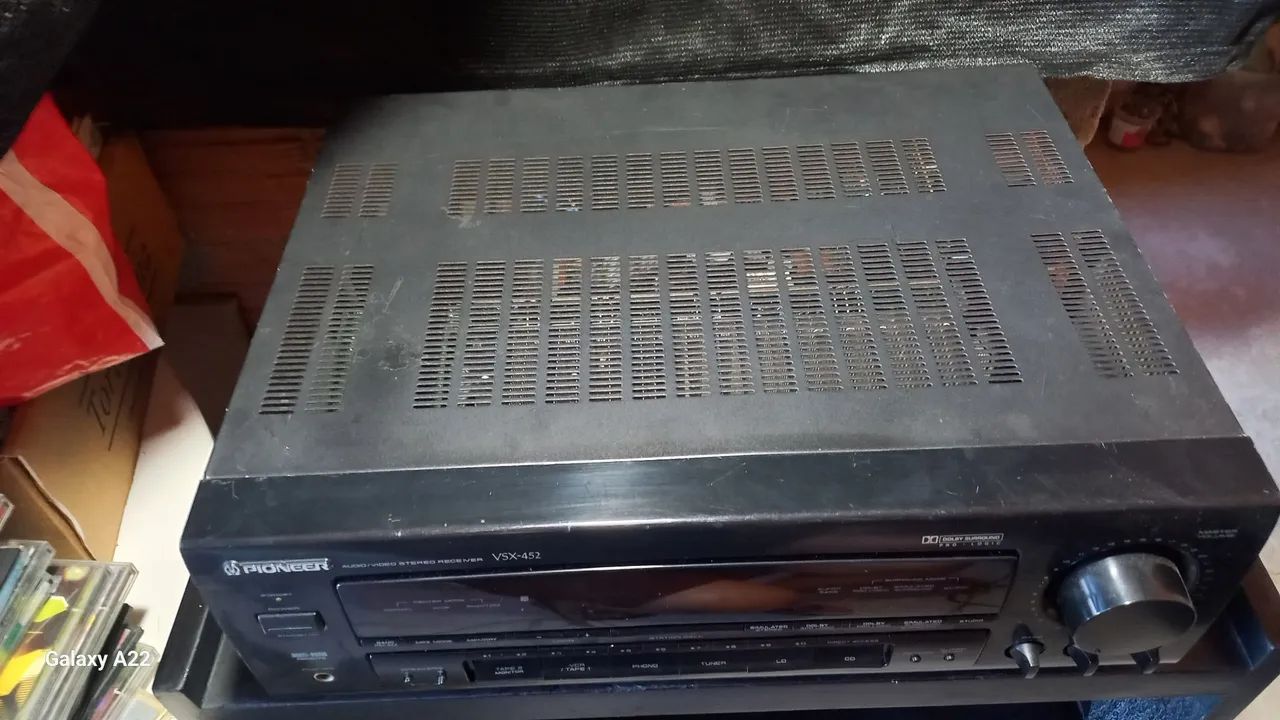 Receiver Pioneer vcs 452 com entrada Phono. - Foto 4