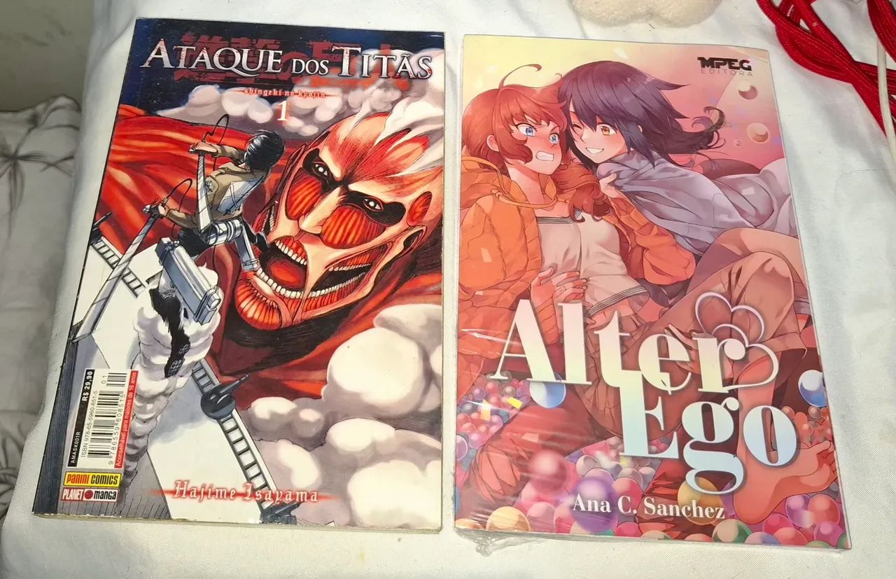 Mangás Attack on Titan e Alter Ego
