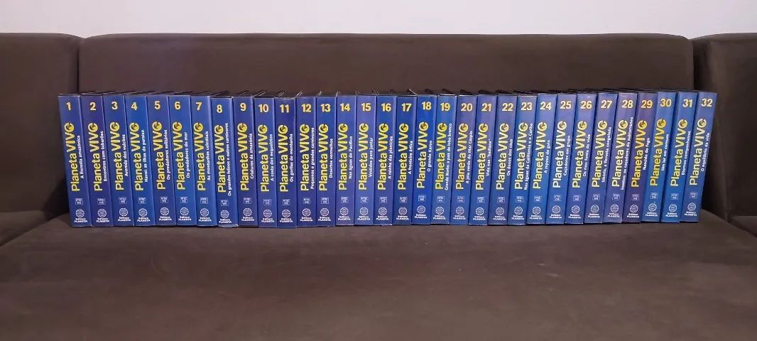 Coleção Planeta Vivo completa com 32 VHS