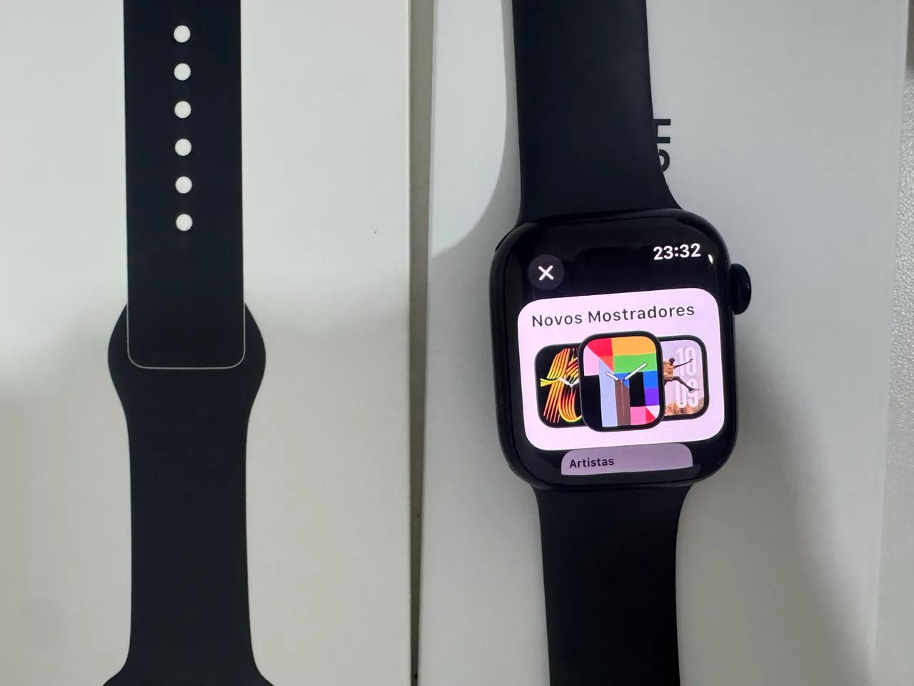 Watch series 8 Midnight Aluminum Case Midnight Sport Band 41MM | M/L Vende se urgente ?  - Foto 3