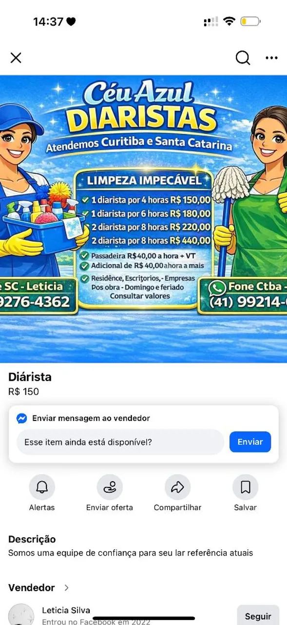 Diárista,guarçon e segurança 