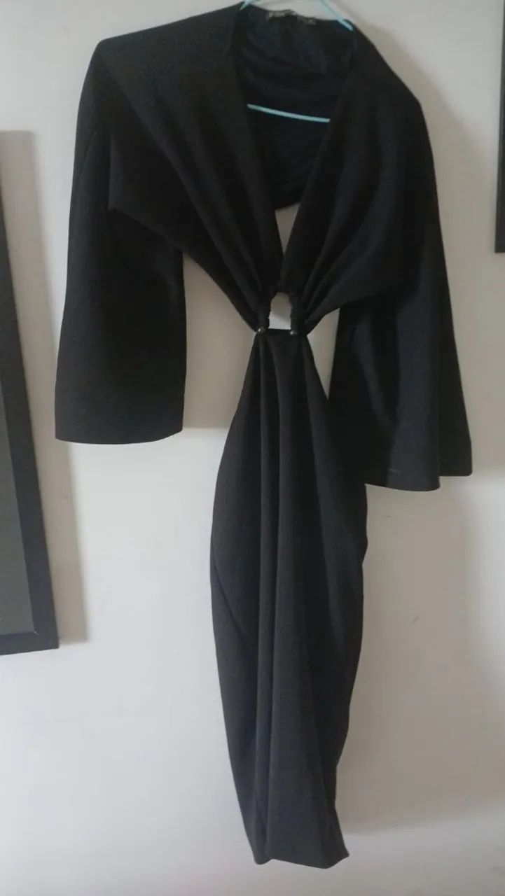 Vestido mídi cor preto  - Foto 2