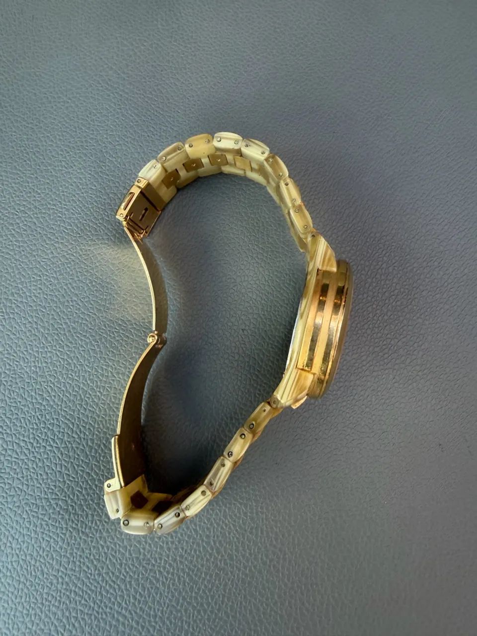 Relógio Michael Kors Original - Dourado com Acetato Bege (Feminino) - Foto 5