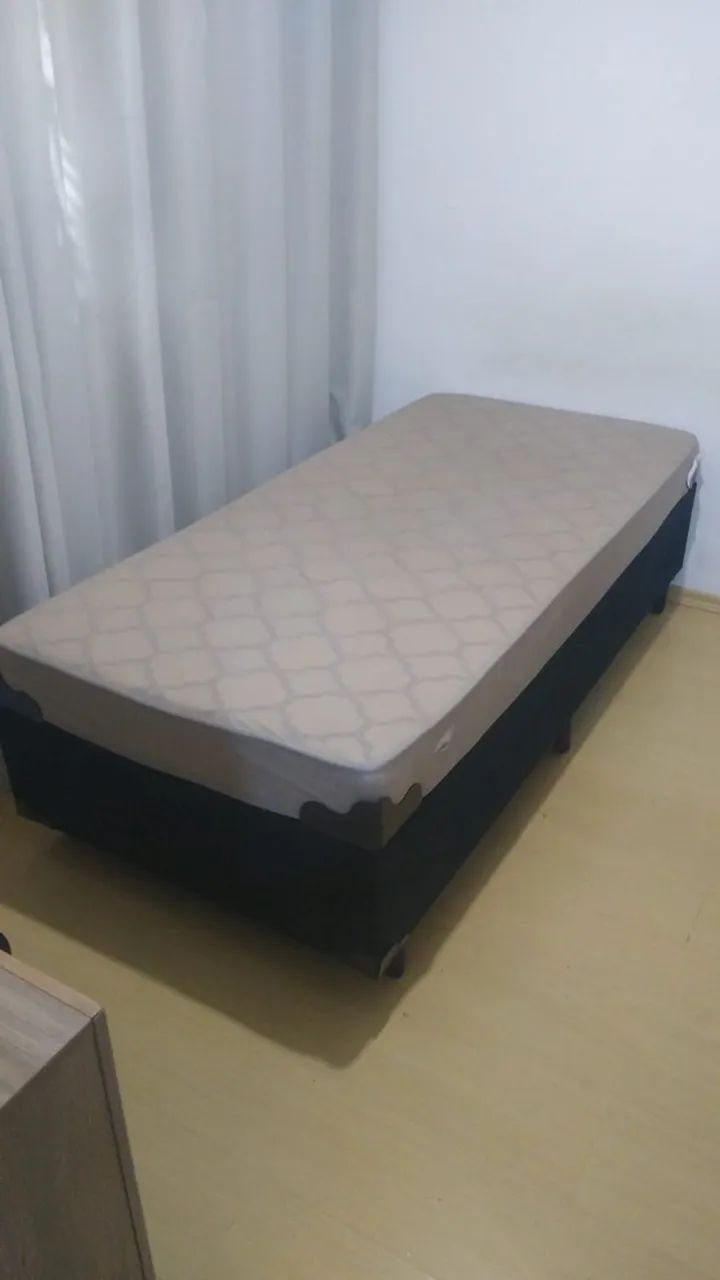 Box e colchão de solteiro (seminovo) - Foto 3