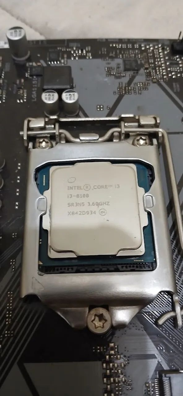 placa mae asus prime A310M D + processador intel I3 8100 - Foto 2