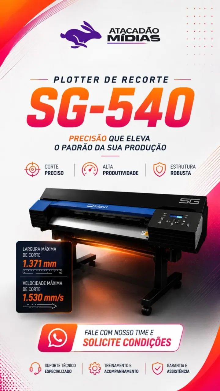 Plotter de Impressão e Recorte Roland SG 540