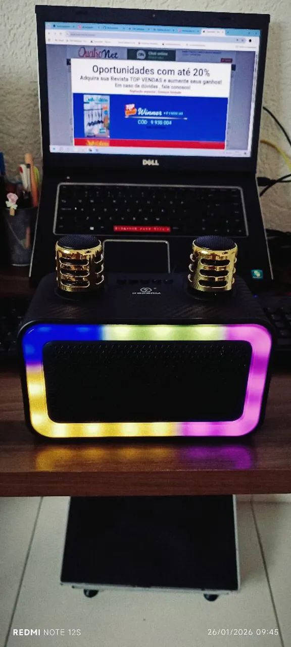 Karaokê Portátil Kapsom 30w - Foto 2