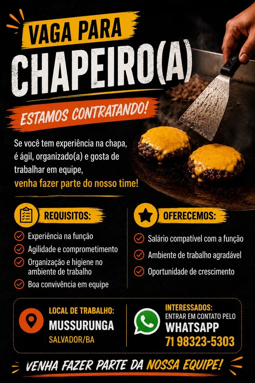 Vaga disponível 