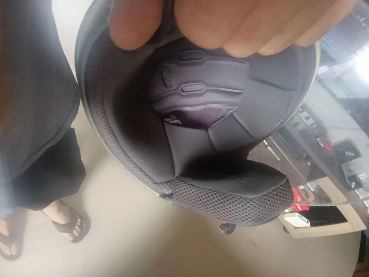 Capacete moto aberto  - Foto 3