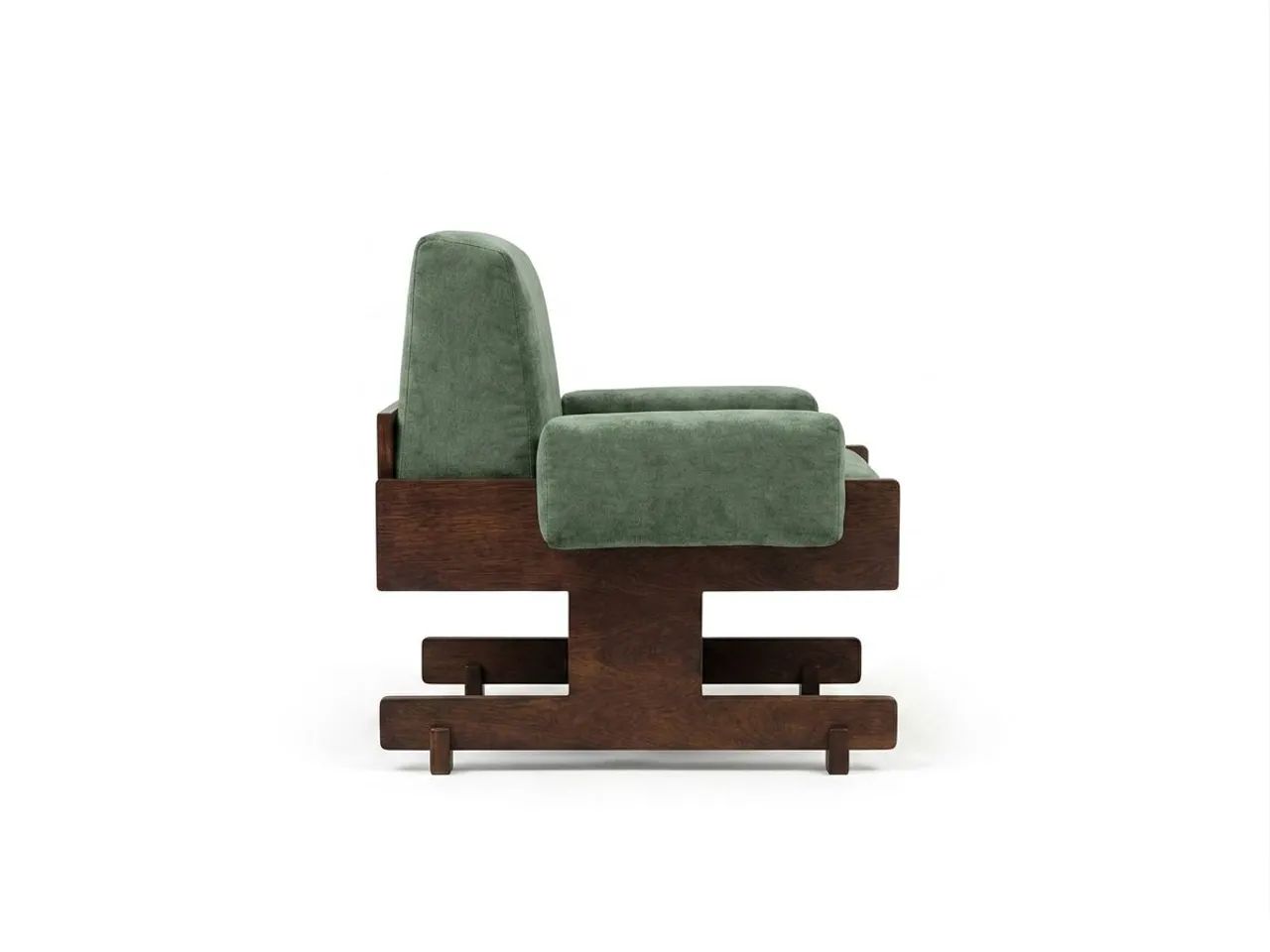 Poltrona Novo Rumo Modernista Design 1960 Jacarandá 