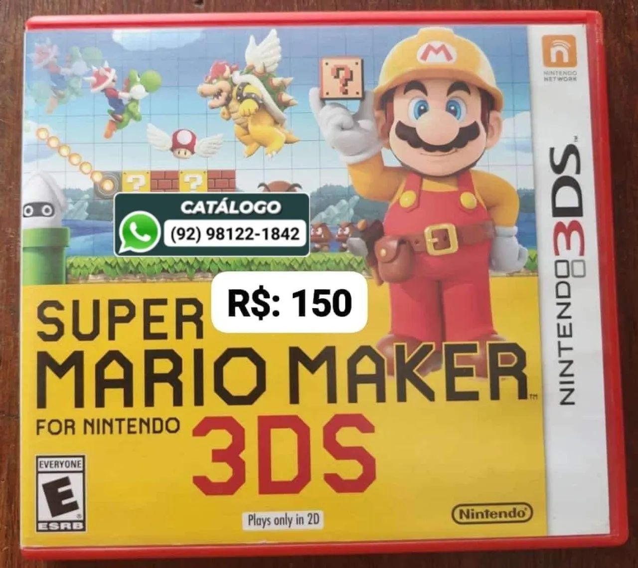 Super Mario Maker 3DS = R$: 150
