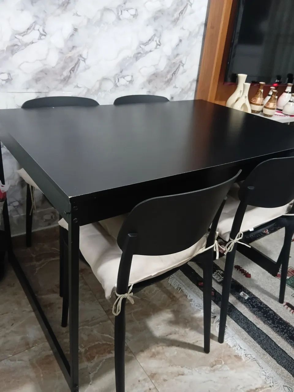 Mesa industrial 4 cadeiras 