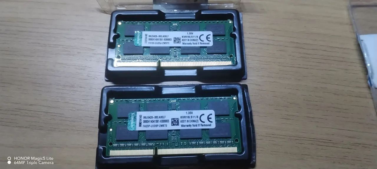 MEMÓRIA DDR3 (2x8GB) SODIMM 16GB 1600 MHZ KINGSTON (ALL IN ONE