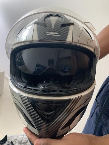 Jaqueta moto Riffel feminina + capacete Zeus com viseira de brinde - Foto 3