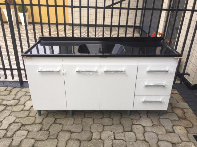 Pia 1,60 de cozinha Completa - Entrego montado!