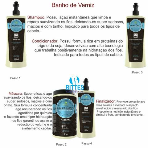 Linha Ultra Hidratante Amansa Cabelo Hábito Cosméticos Redução do Volume é Alinhamento Cap - Foto 3