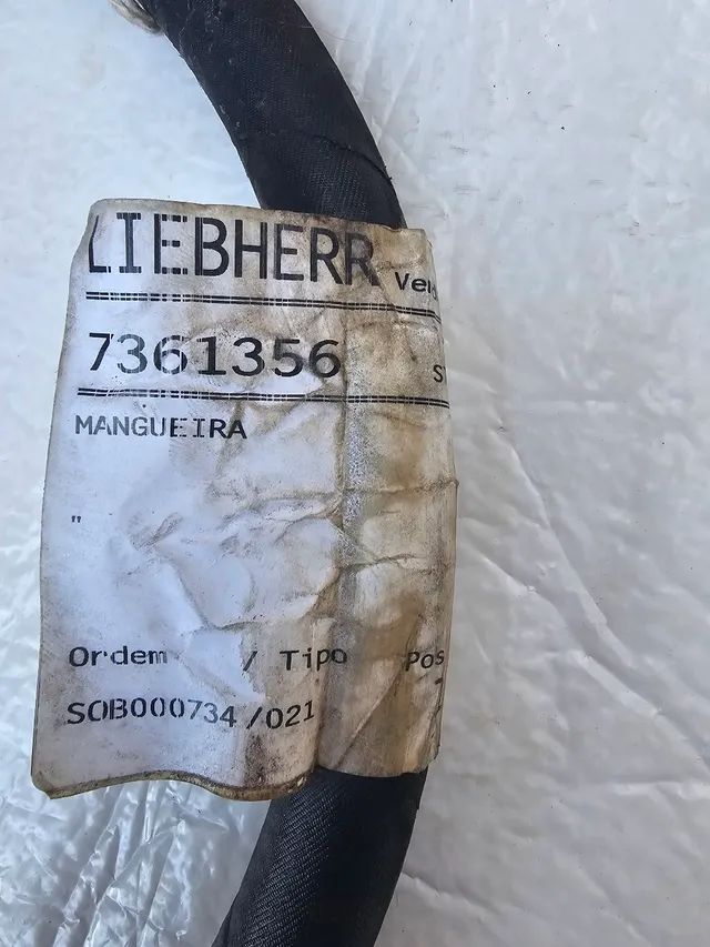 Escavadeira liebherr mangueira hidraulica nova original 7361356  - Foto 4