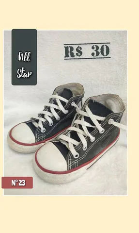 All star preto cano alto  +10 anúncios na OLX Brasil