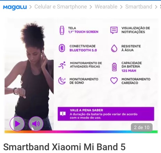 Relógio MI Smart Band5