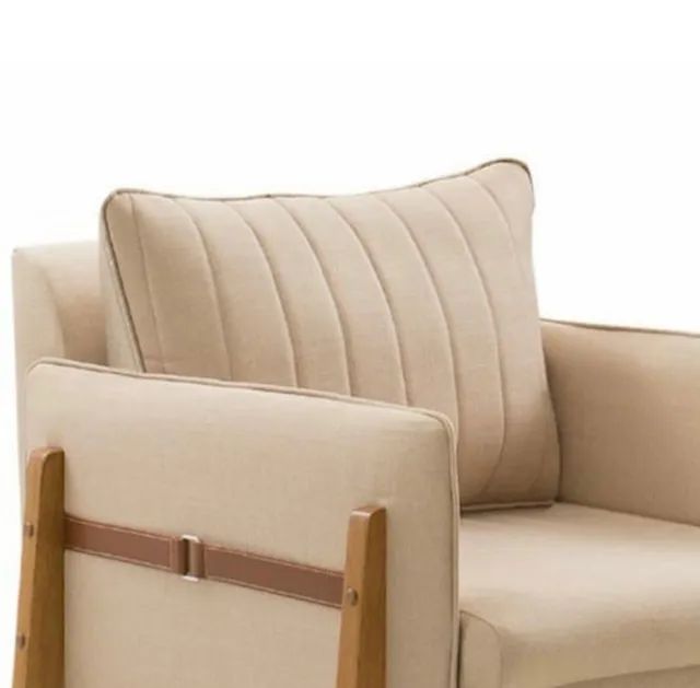 Poltrona Decorativa Madeira Maciça Lua ft4 - Foto 2
