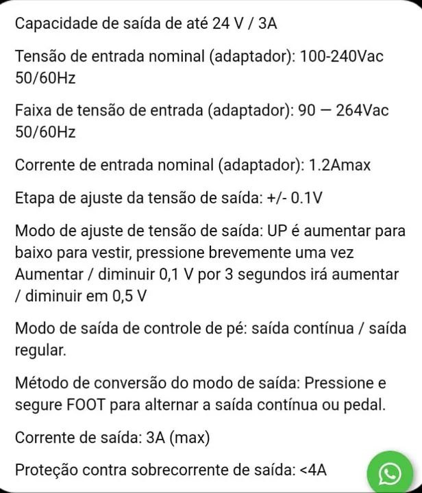 Fonte de Alimentação Bronc para Máquina de Tatuagem  - Foto 2