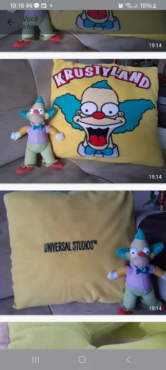 - Almofada e Boneco dos Simpsons