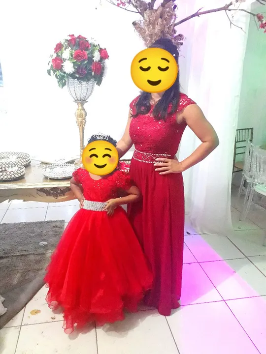 Vestidos ADULTO vermelho para festa