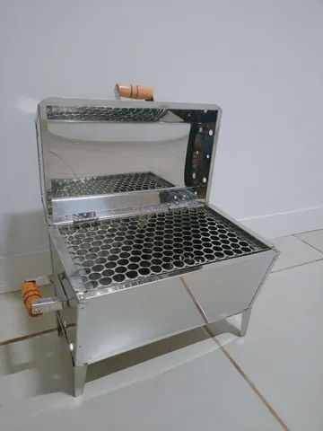 Churrasqueira de inox a Bafo 40cm x 25cm