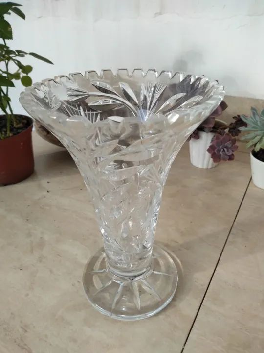 Vaso Cristal Francês 