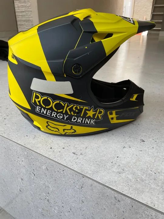 Capacete fox V1 edição rockstar tamanho M - Foto 2