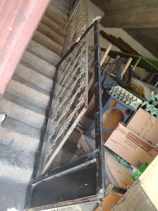 Divisórias Vidros Metal Antigus  290 as 2 Unidades