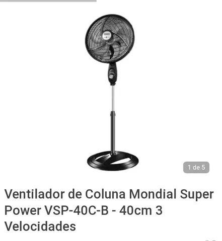 Ventilador de coluna Britânia super turbo 6 pás 40cm 110v
