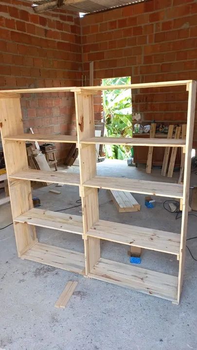 Prateleira de Pallet de pinus - Foto 5