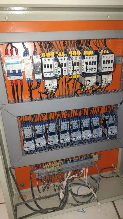 Painel Elétrico Industrial (c/ Estrela triângulo + 9 contatores) - Foto 6