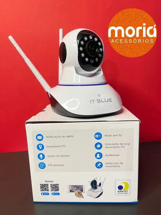 Câmera Segurança 3 Antenas Robo Baba Pet Ip Onvif Wifi Noturna - Foto 4