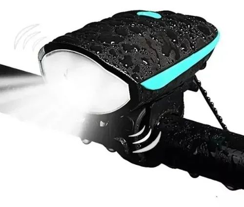 Lanterna Farol LED com Buzina para Bicicleta(Entrega Gratuita) - Foto 4