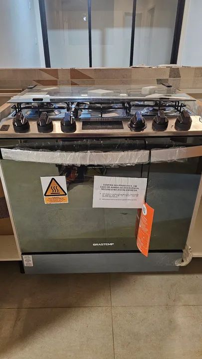 Fogão 5 Bocas de Embutir Brastemp BYS5PCR Cor Inox Bivolt - Foto 2