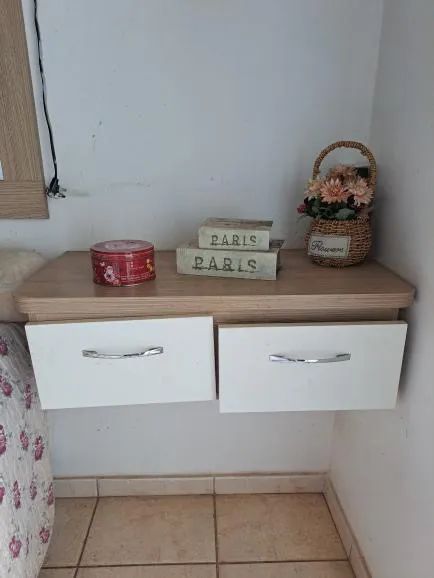 Penteadeira c duas gavetas mdf18 - Foto 2