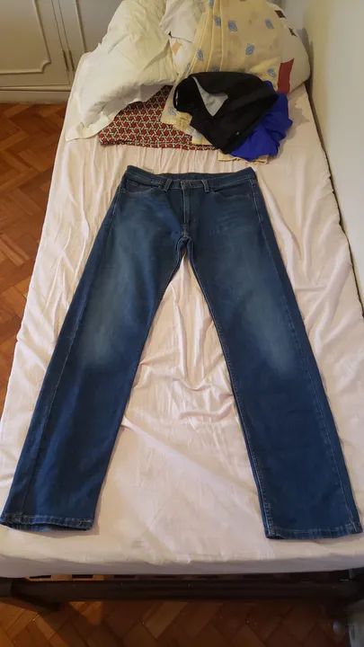 Calça Levi's 505 Jeans Masculina Azul 