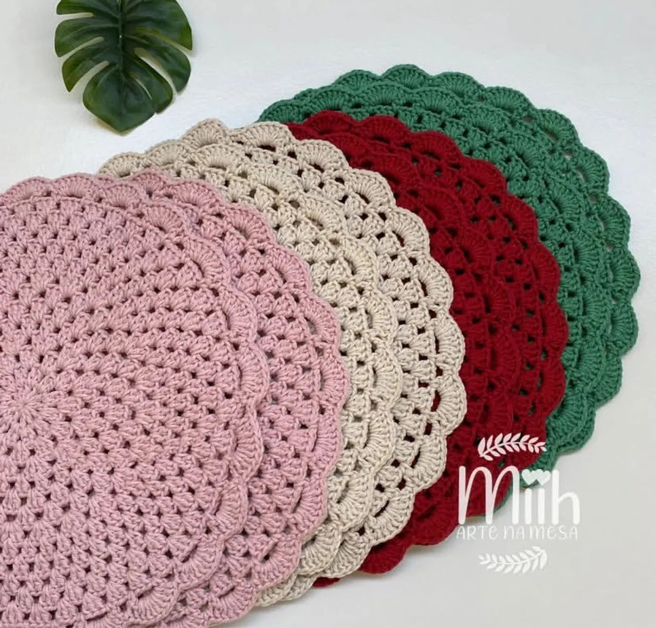 Sousplat de crochê - Foto 4