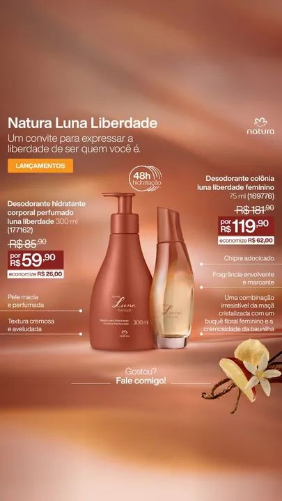 Lancamento Natura - Luna Liberdade
