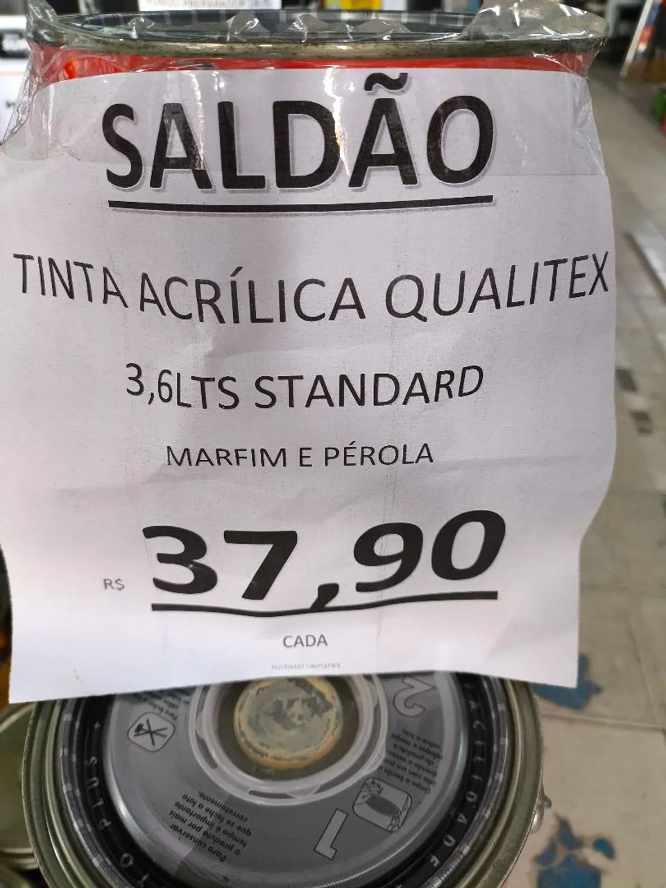 Tinta Acrílica Qualitex 3,6Lts - Marfim e Pérola