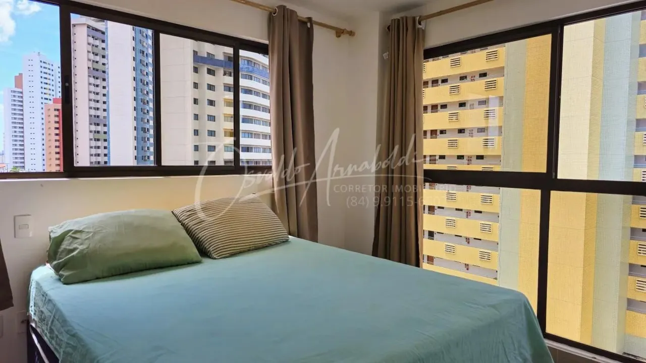 Apartamento 1 Quarto para Locação em Natal, Ponta Negra, 1 dormitório, 1 banheiro, 1 vaga